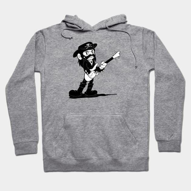 Lemmo rock star in the 1930s rubber hose cartoon cuphead style Hoodie by Kevcraven